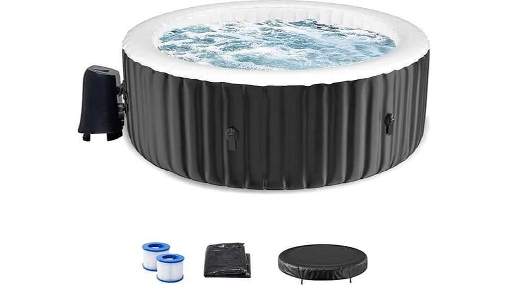 inflatable hot tub for few