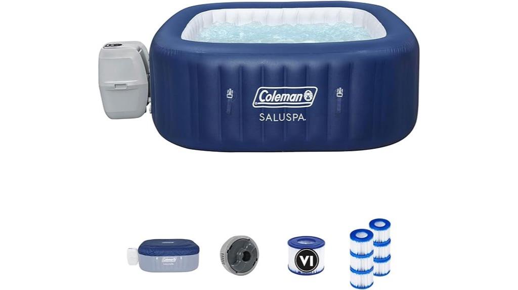 inflatable hot tub for six