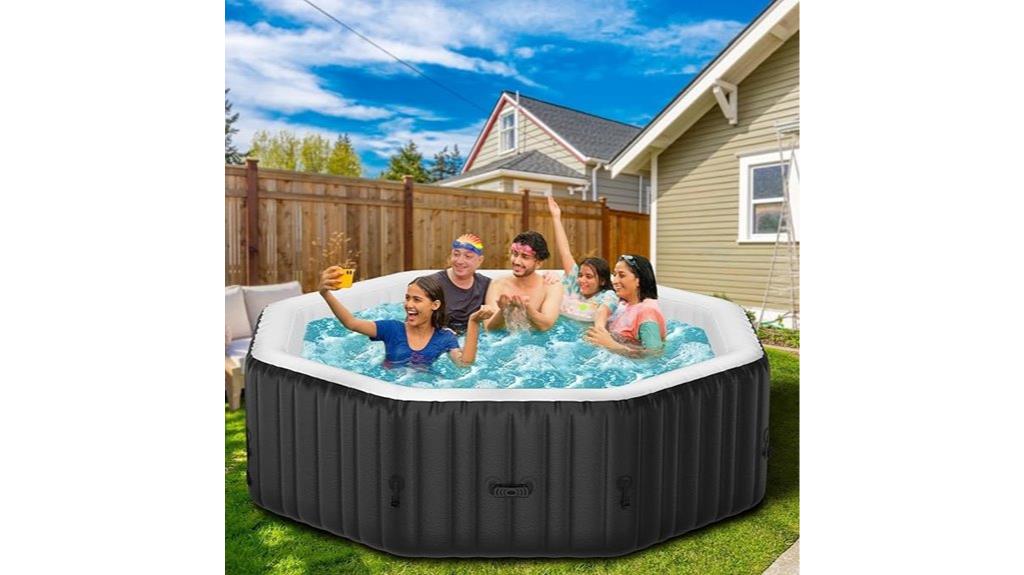 inflatable hot tub with jets