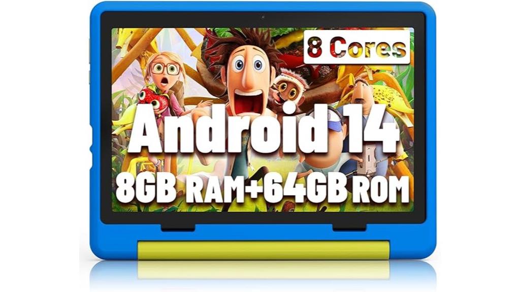 kids android tablet with 10 inch display