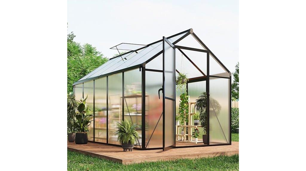 large greenhouse with vent