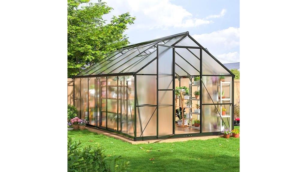 large greenhouse with vent