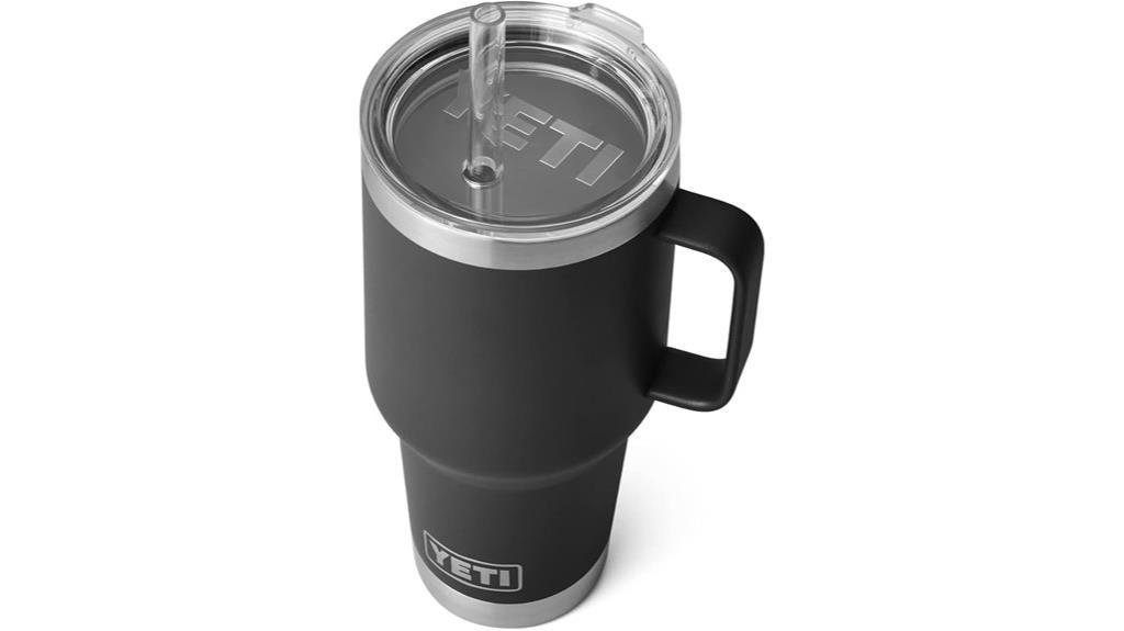 large insulated tumbler with handle