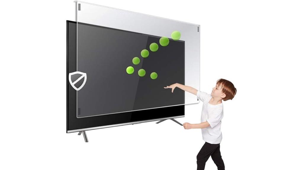 large non glare tv protector