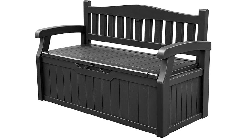 large outdoor storage bench