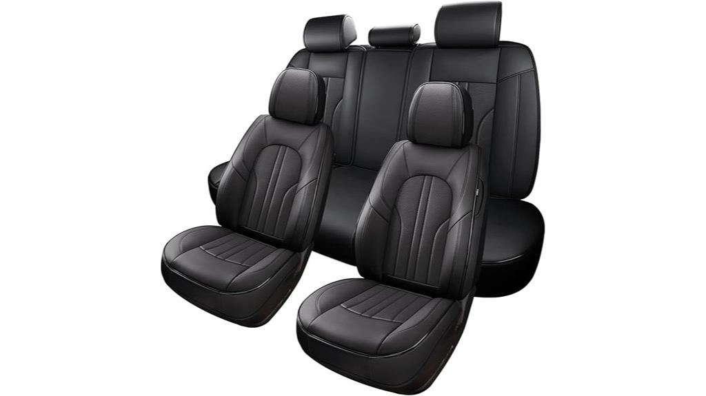 leather waterproof car seat set