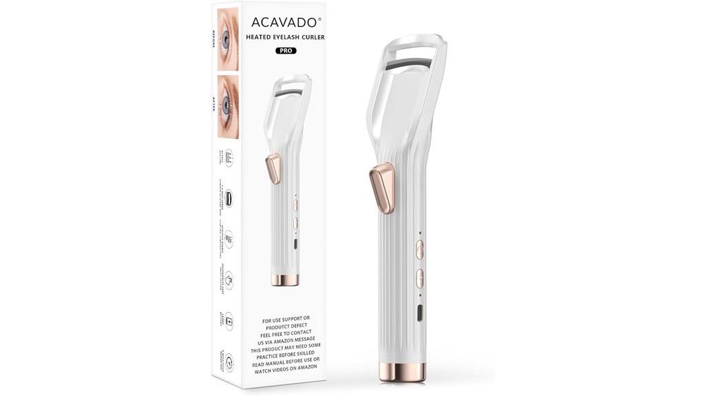 luxury heated eyelash curler
