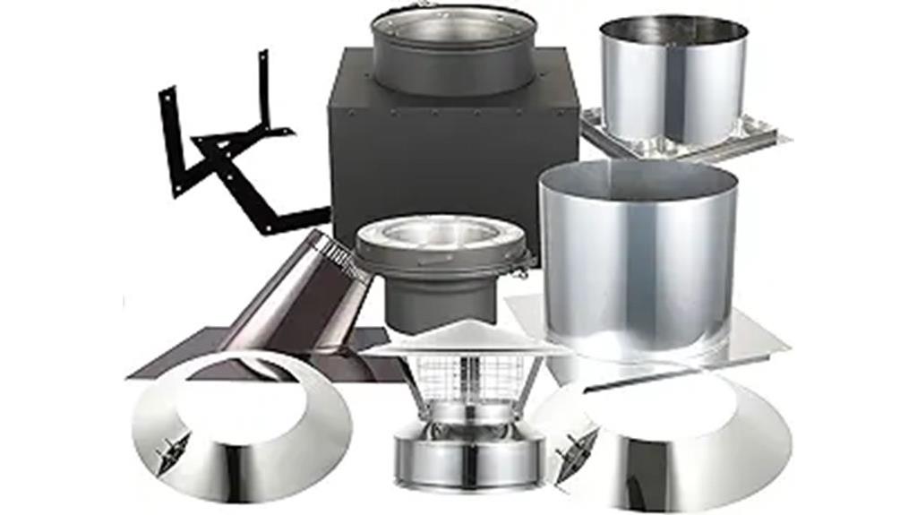 multi story stainless steel chimney