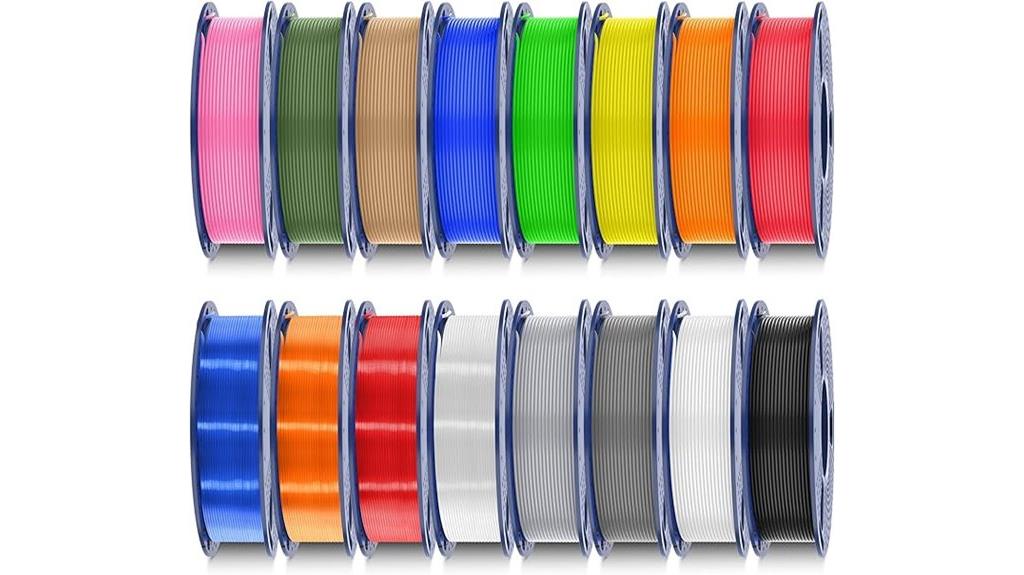 multicolor pla filament bundle
