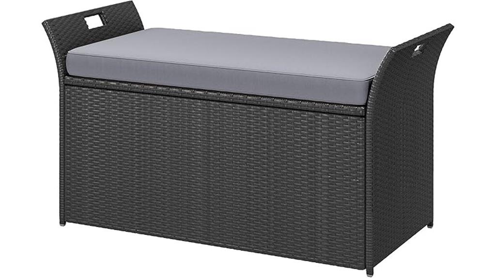outdoor 90 gallon storage bench