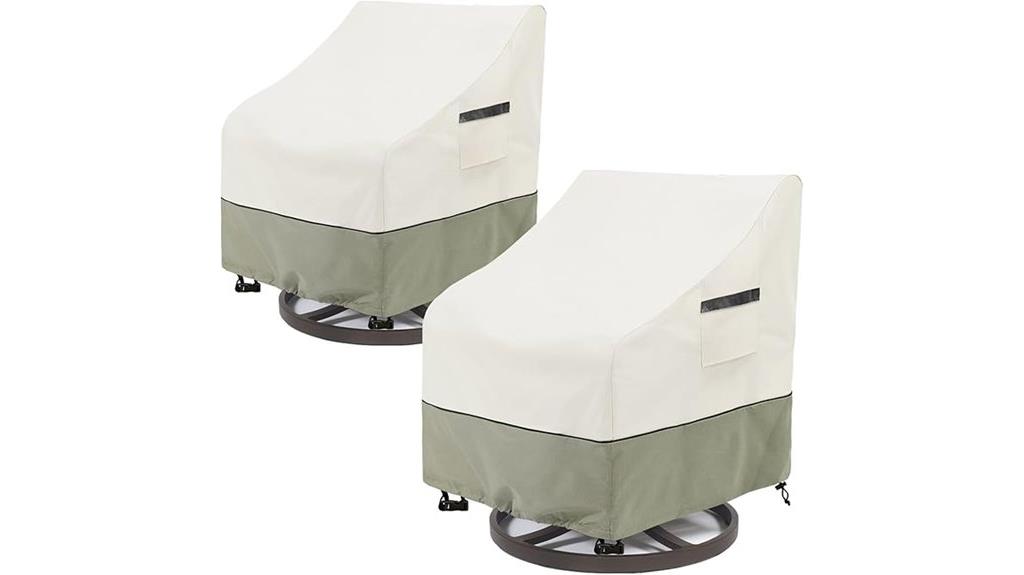 outdoor swivel lounge cover