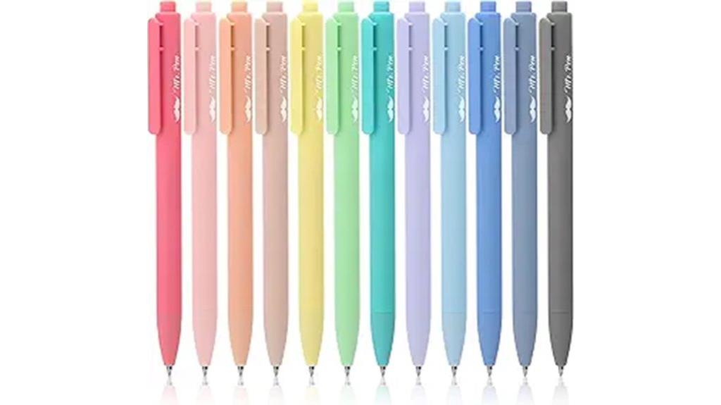 pack of 12 retractable gel pens
