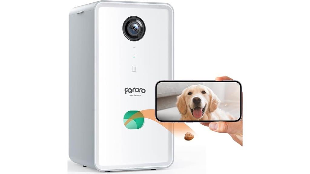 pet camera with treat dispenser