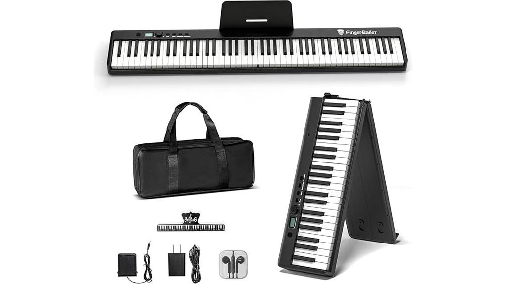 portable 88 key folding piano