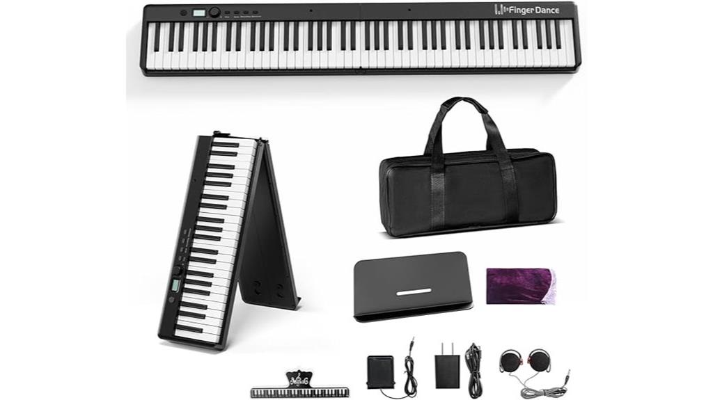 portable bluetooth folding piano