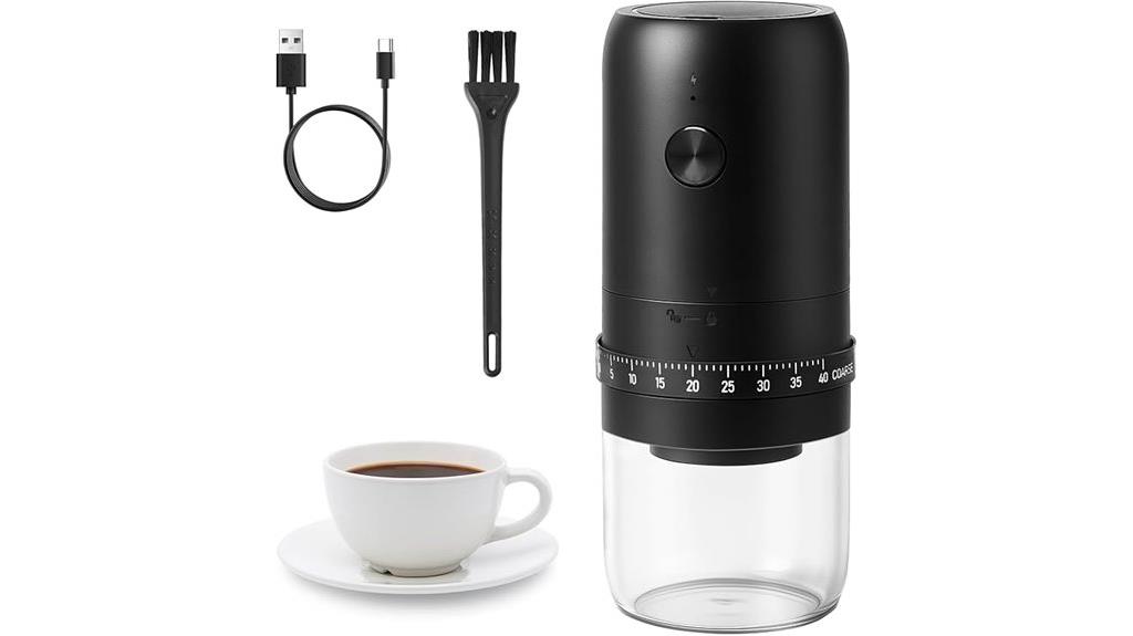 portable burr coffee grinder