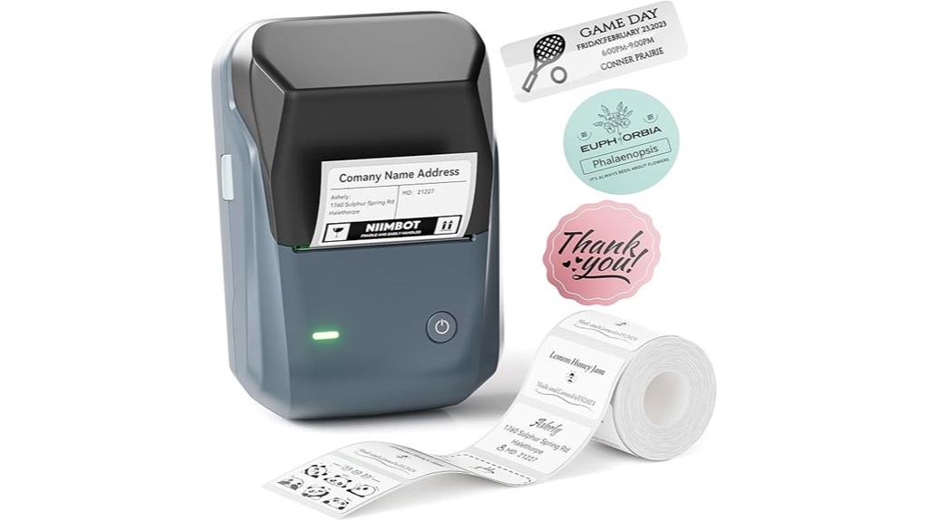 portable label printer tape