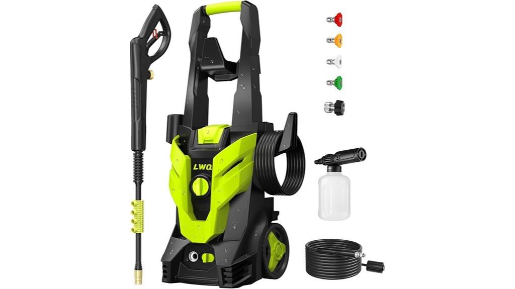pressure washer with accessories