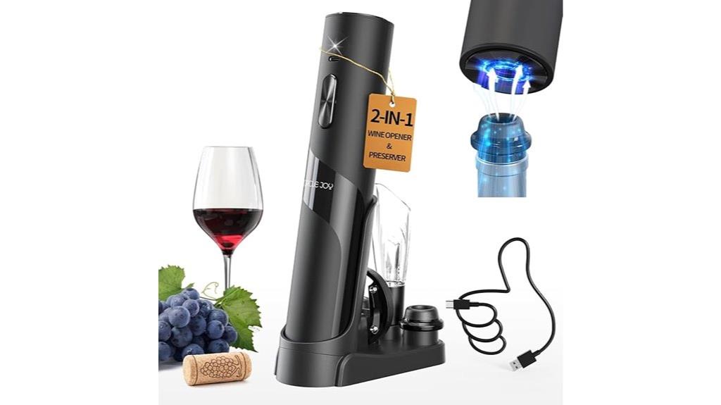 rechargeable wine opener set
