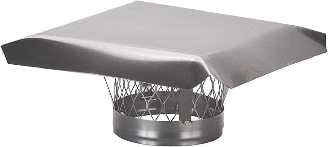 round stainless steel chimney cap