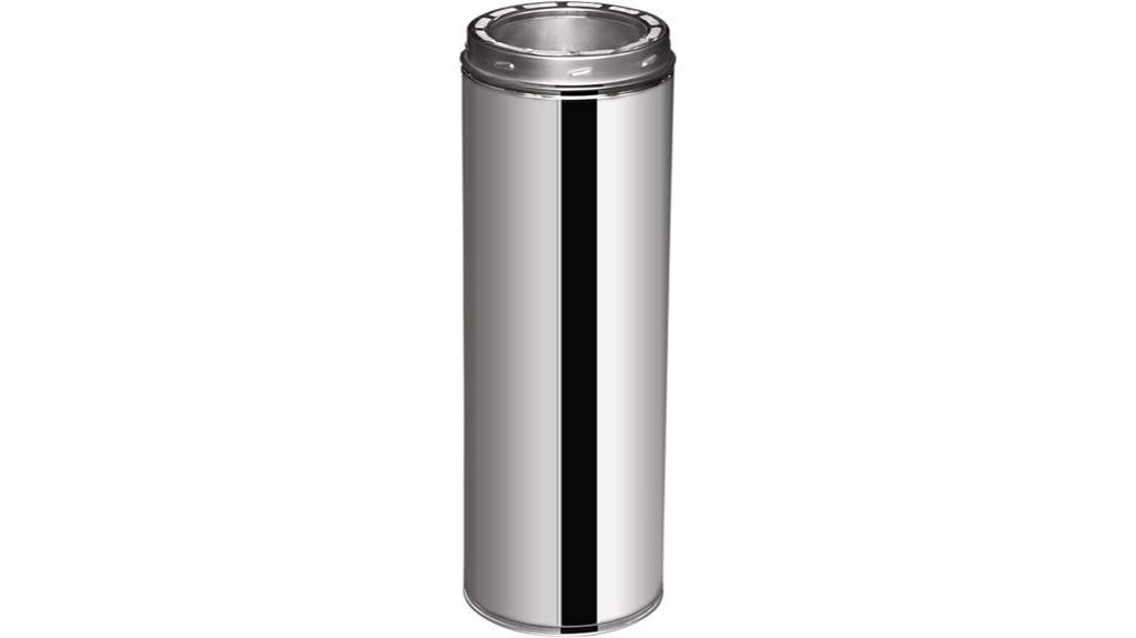 six inch stainless chimney pipe