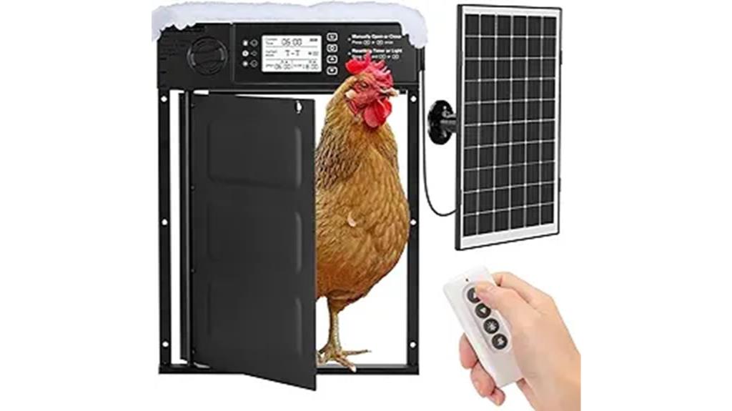 solar powered automatic chicken door