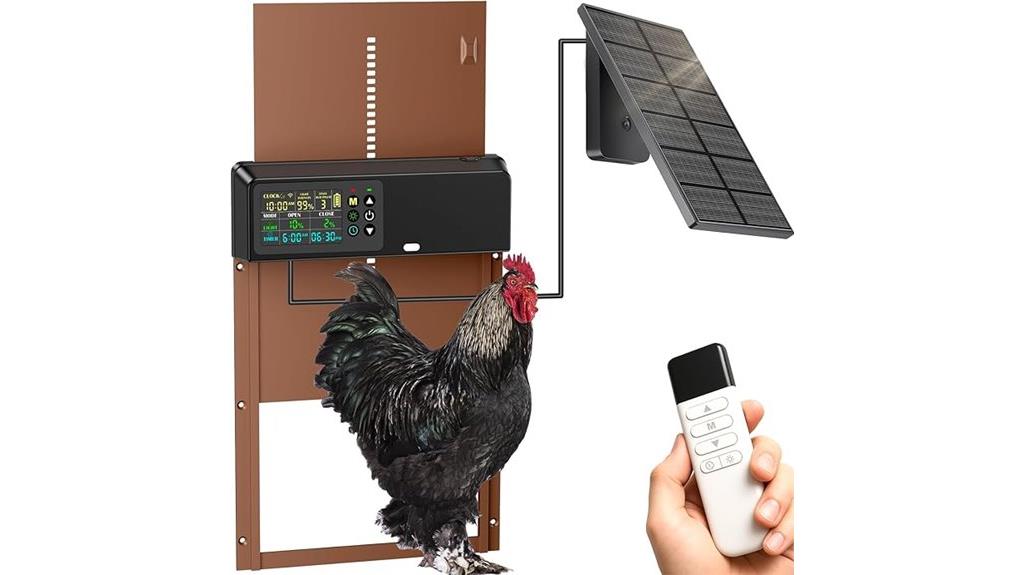 solar powered automatic chicken door