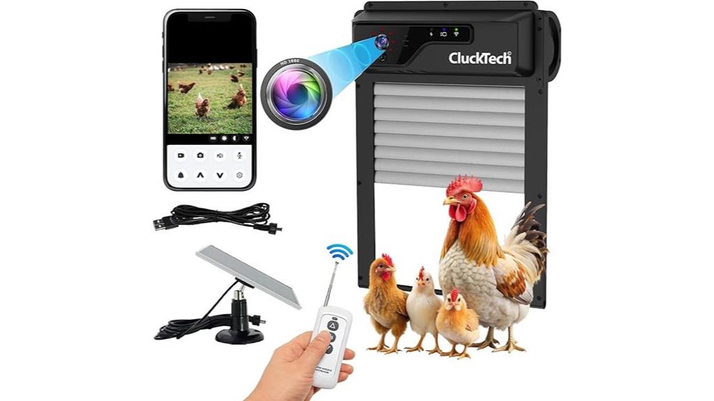 solar powered chicken coop door