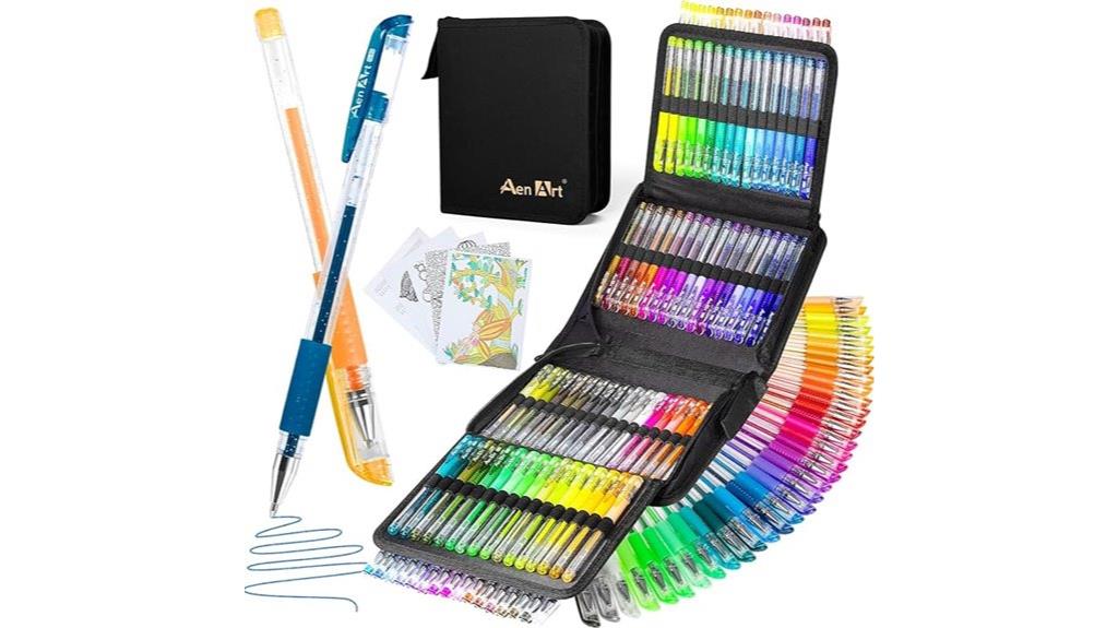 sparkly pen set case