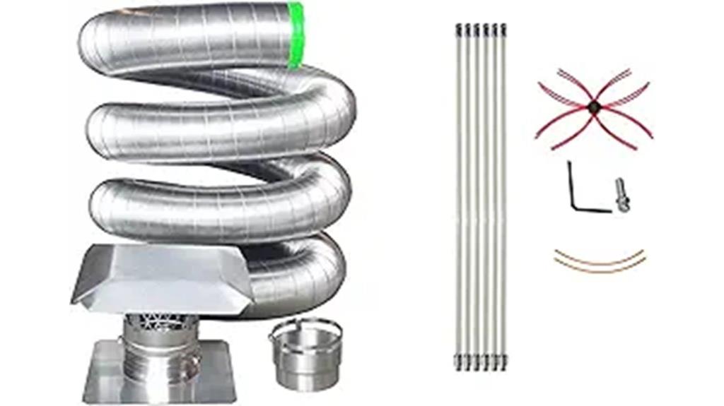 stainless steel chimney kit