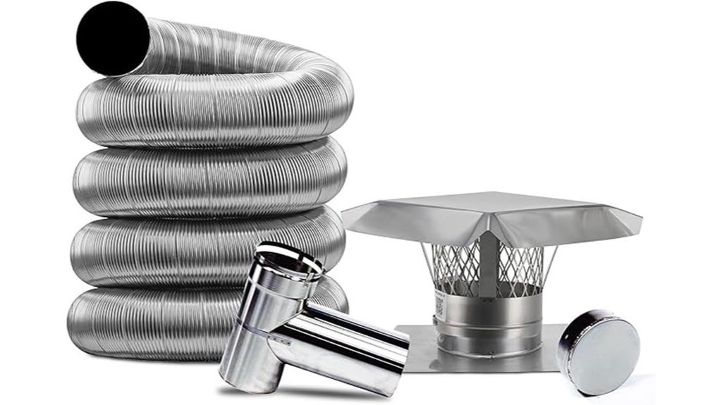 stainless steel chimney kit