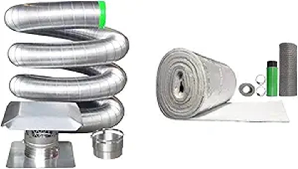stainless steel chimney kit