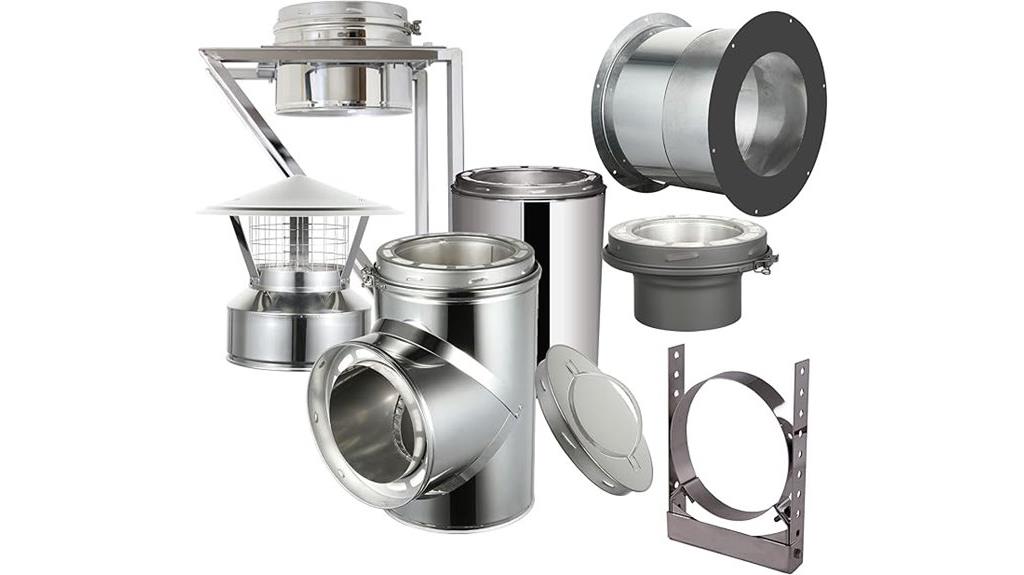 stainless steel chimney kit