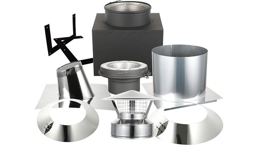 stainless steel chimney kit