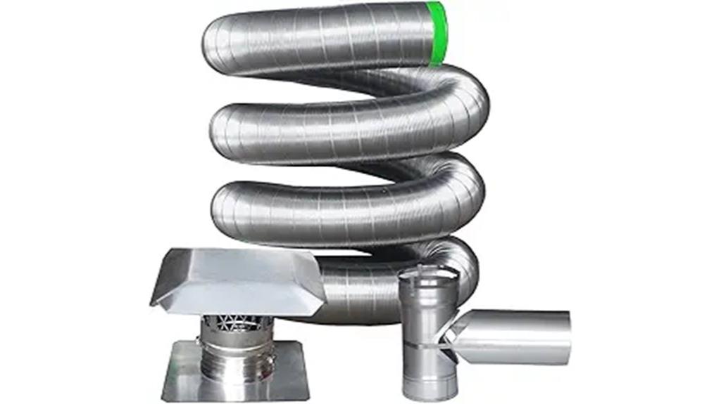 stainless steel chimney tee