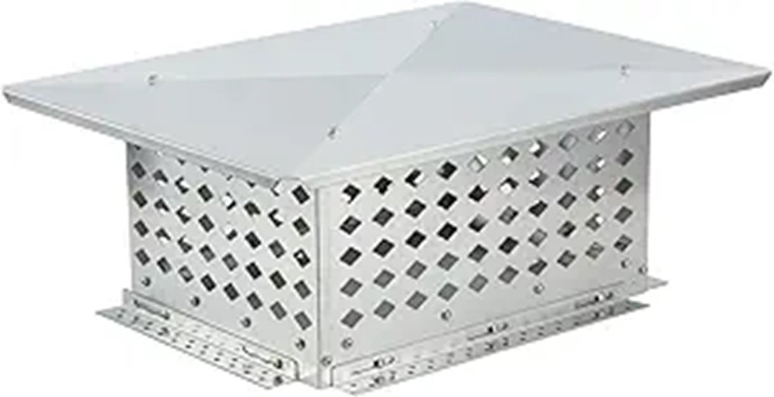 stainless steel fireplace cover