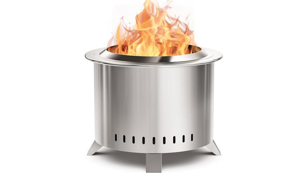 stainless steel outdoor firepit