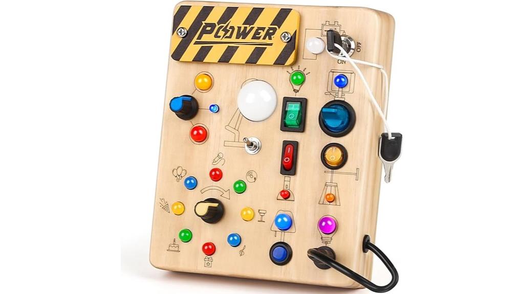 toddler led sensory board