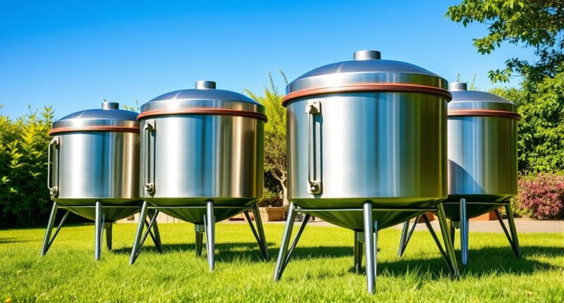 top dual chamber compost tumblers