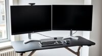 top dual monitor sit stand converters