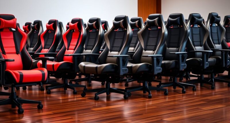 top footrest gaming chairs