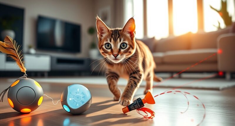 top motion sensor cat toys