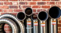 top oval to round chimney kits