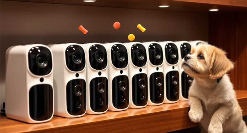 top pet cameras with treat dispensers