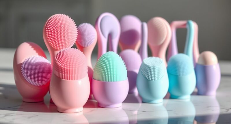top silicone facial cleansing brushes