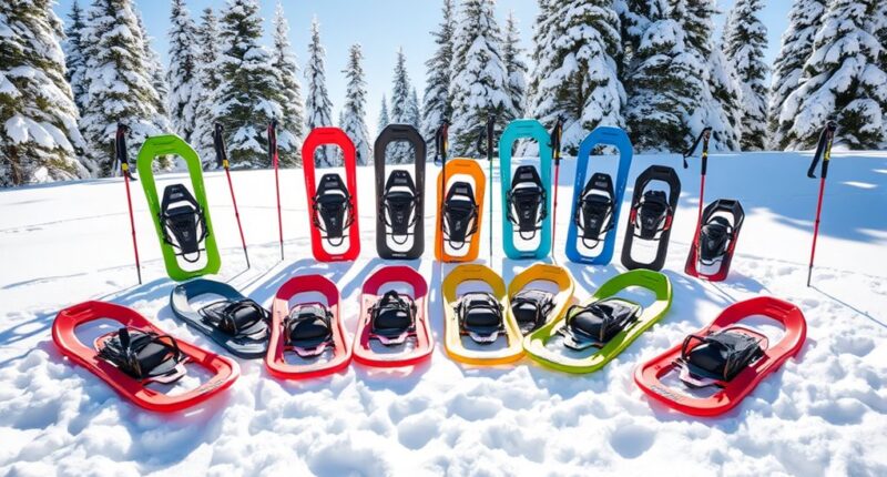 top snowshoe kits with poles