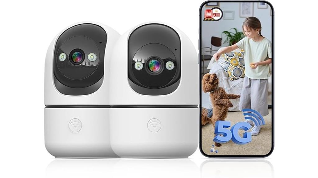 two indoor wifi cameras