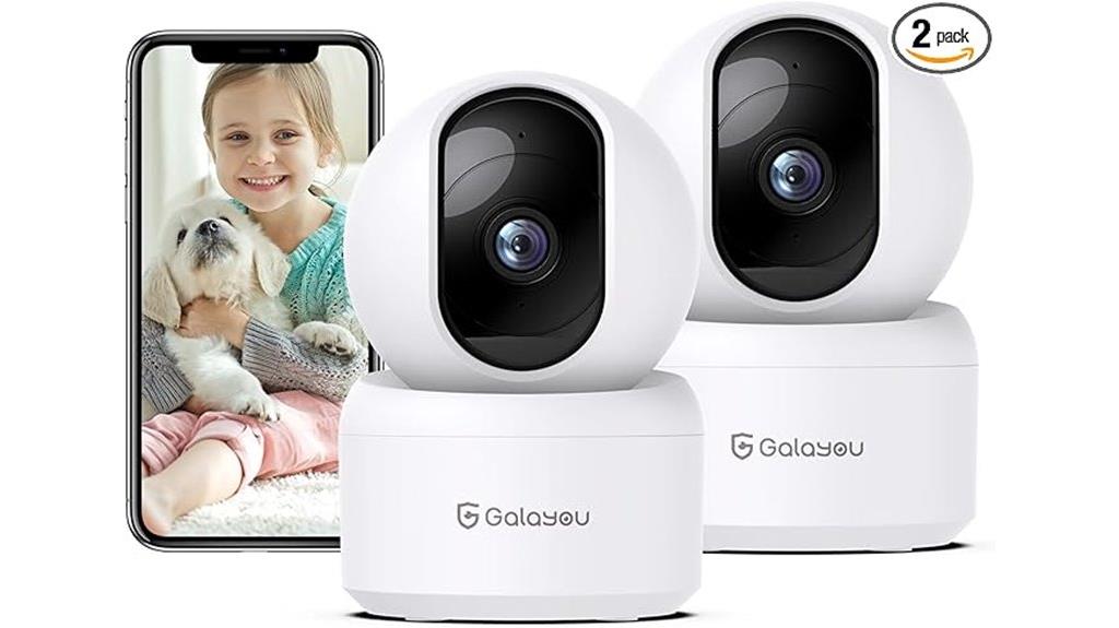 two pack 2k indoor cameras