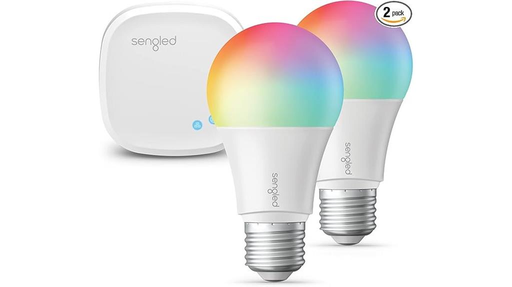 two pack smart light bulbs