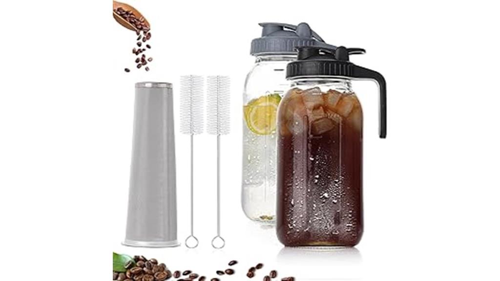 two quart glass pitcher